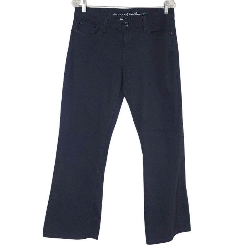 Levi's 553 Mid Rise Boot Black Jeans Size 10 Short